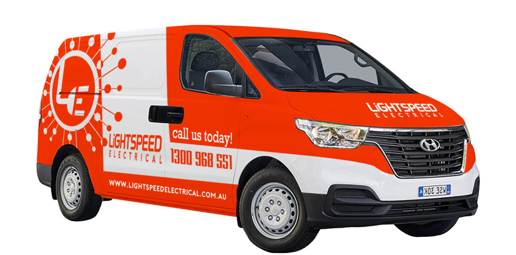 Lightspeed Level 2 Electrician Sydney Van Branding